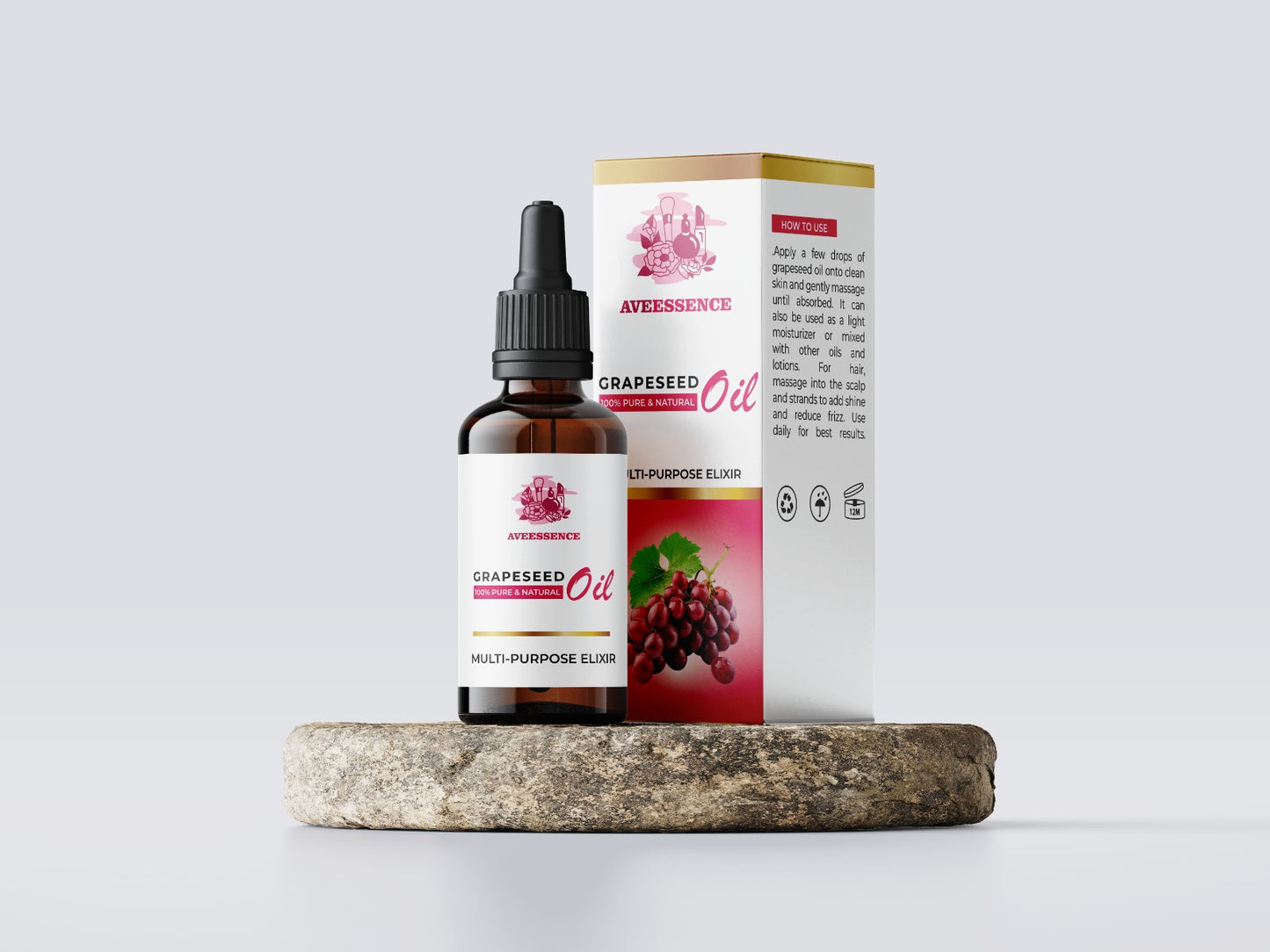 Aveessence Grapeseed Oil – 100% Pure & Natural