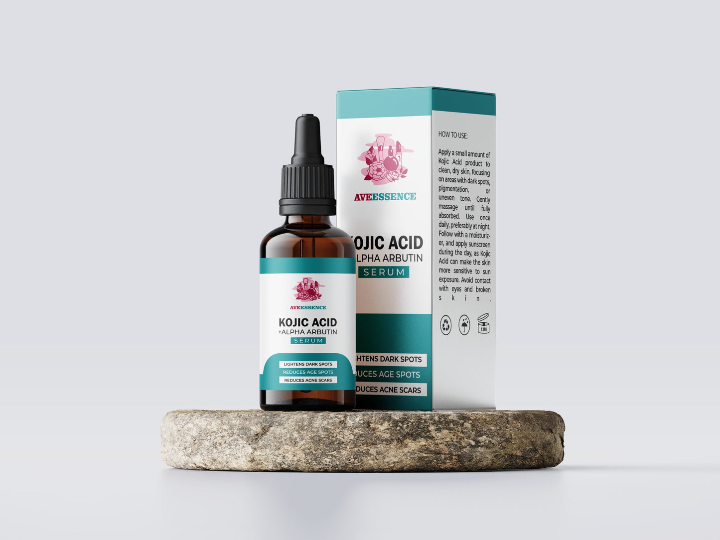 AVEESSENCE Kojic Acid + Alpha Arbutin Serum