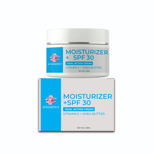 Aveessence Moisturizer + SPF 30 Dual Action Cream – Vitamin E + Shea Butter