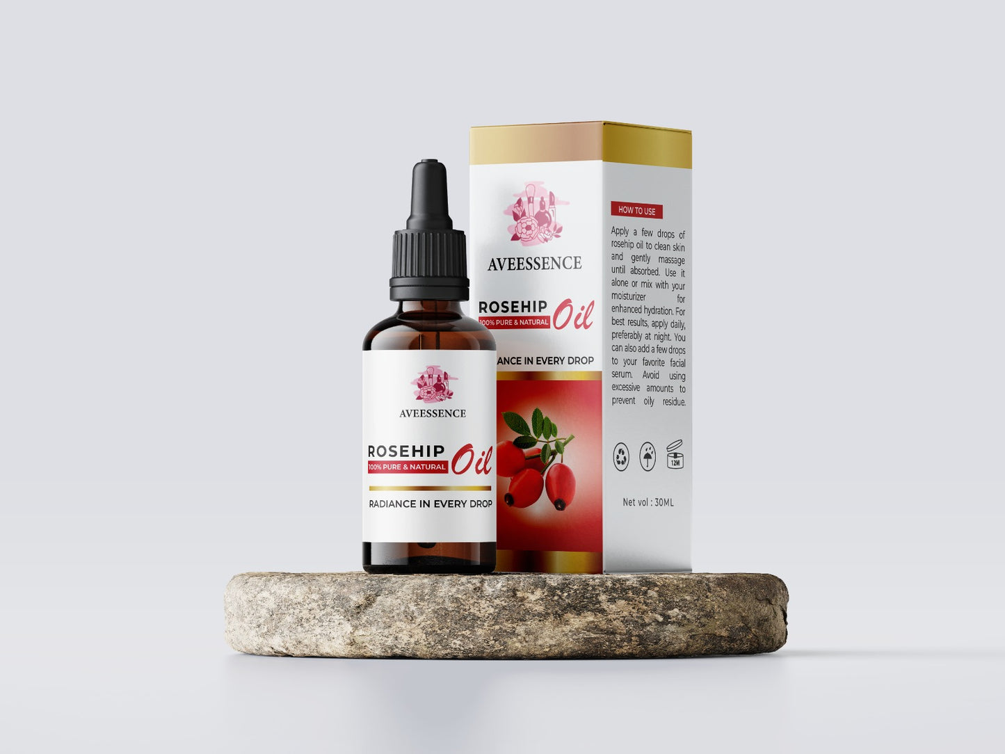 Aveessence Rosehip Oil — 100% Pure & Natural