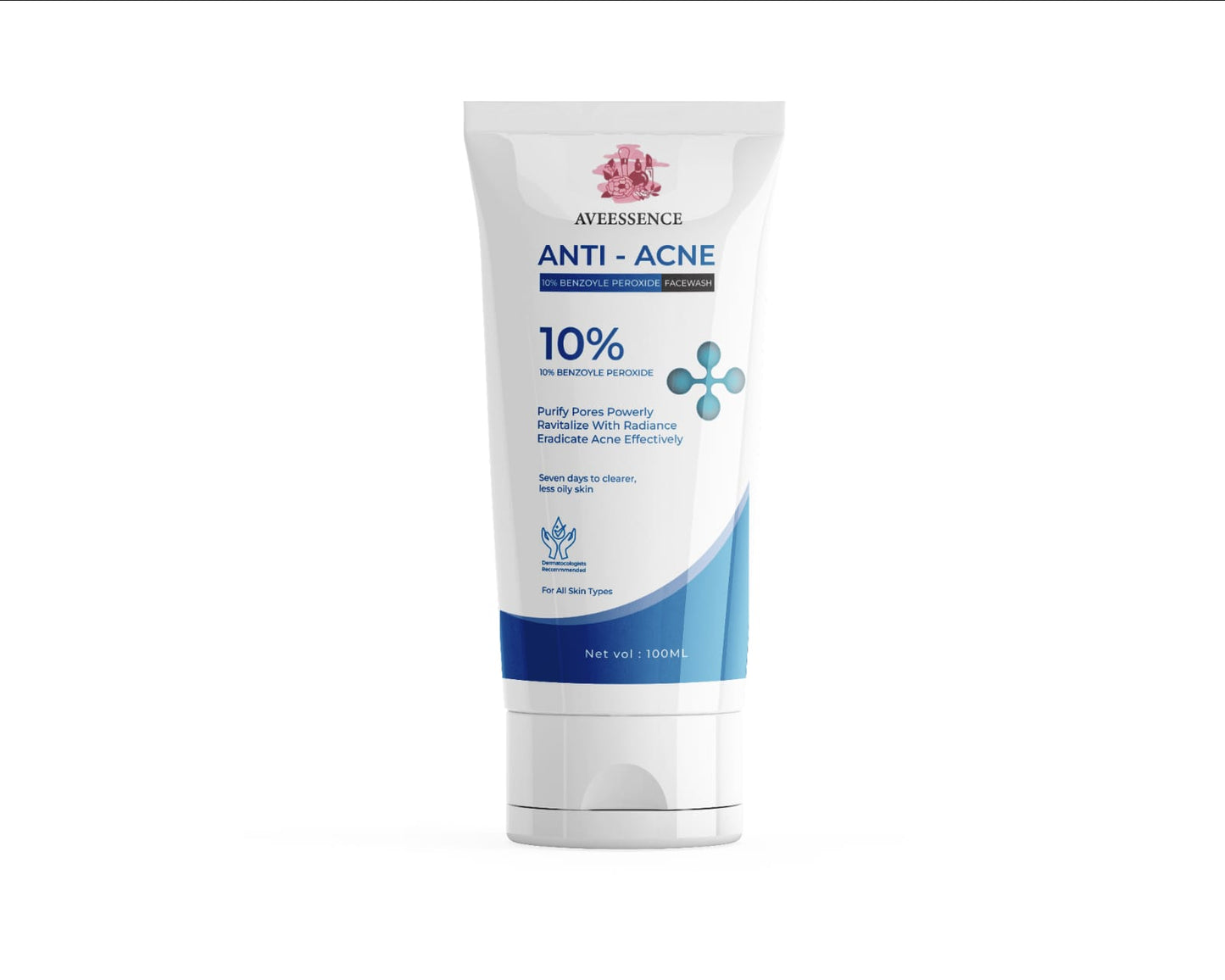 AVEESSENCE Anti-Acne Face Wash (10% Benzoyl Peroxide)