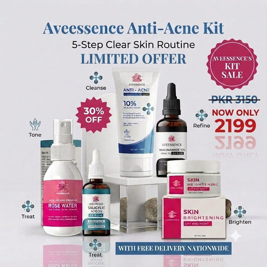 AveEssence Anti-Acne Kit – 5-Step Clear Skin Routine