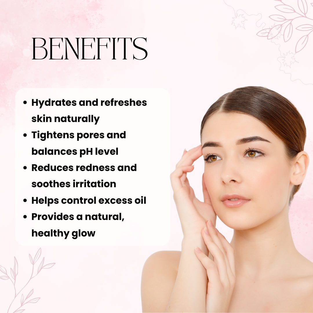 Aveessence 100% Organic Premium Rose Water – Natural Skin Toner