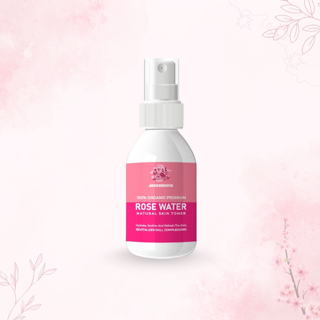 Aveessence 100% Organic Premium Rose Water – Natural Skin Toner