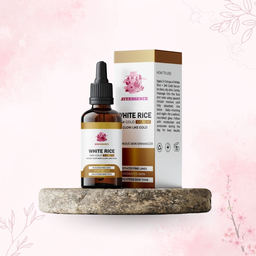 Aveessence White Rice + 24K Gold Serum